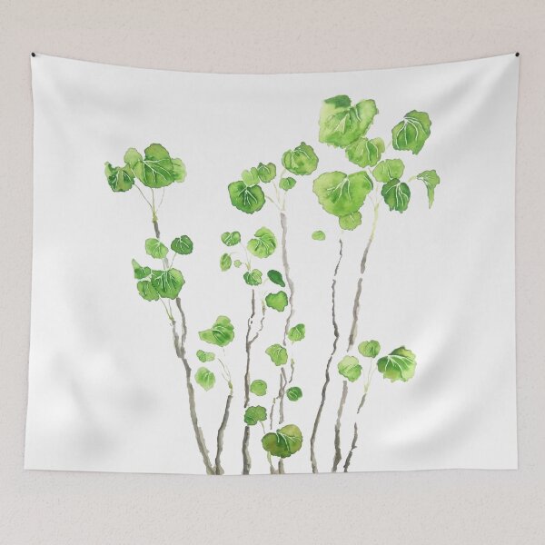 Item preview, hand painted Green indoor plant watercolor  designed and sold by SelenePaintings .