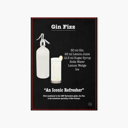 Artikel-Vorschau von Gin Fizz Cocktail Rezept, designt und verkauft von WayneBrant.