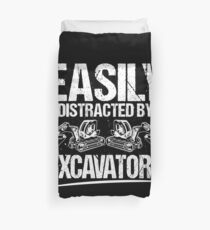 Heavy Equipment Operator Excavator Driver Gift Duvet Cover