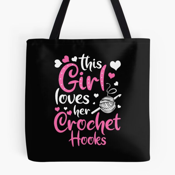 Item preview, Crocheting Crochet Hooks Yarn Girl Loves Gift designed and sold by Krautshirts.