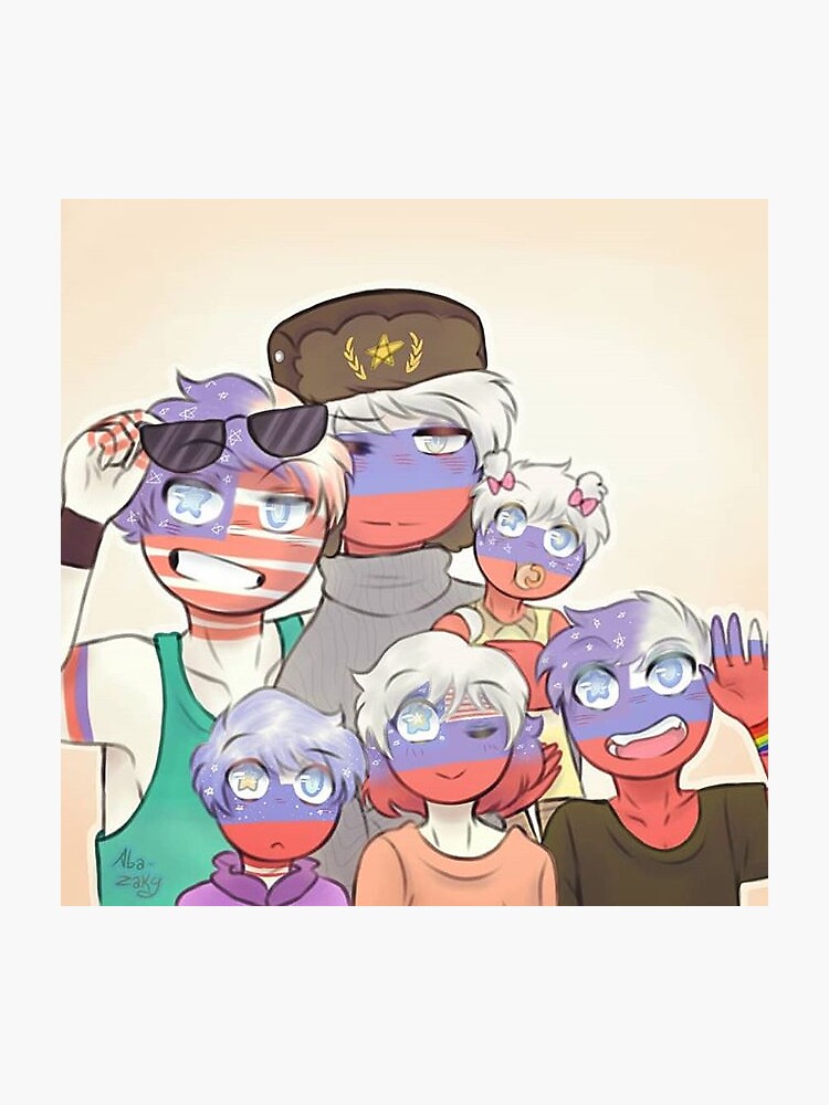 Merica (CountryHumans) Sticker for Sale by Norway-Addict