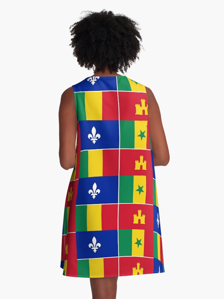 Louisiana Creole Flag | A-Line Dress