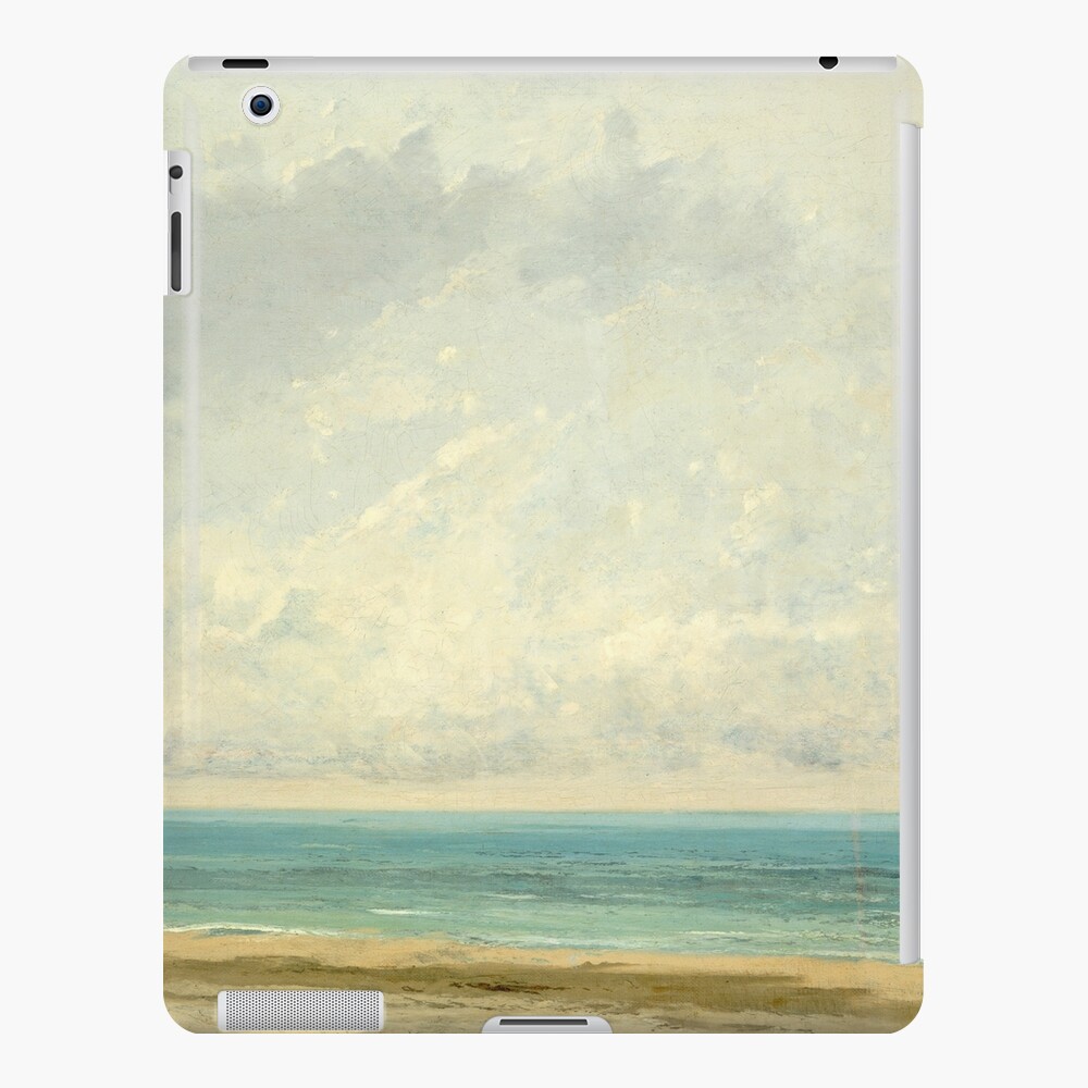 Calm Sea Oil Painting by Gustave Courbet iPad Case & Skin