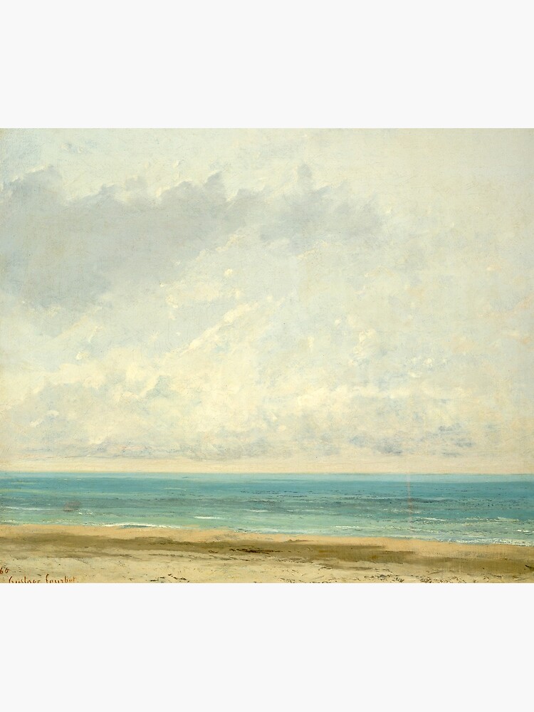 Calm Sea Oil Painting by Gustave Courbet by podartist