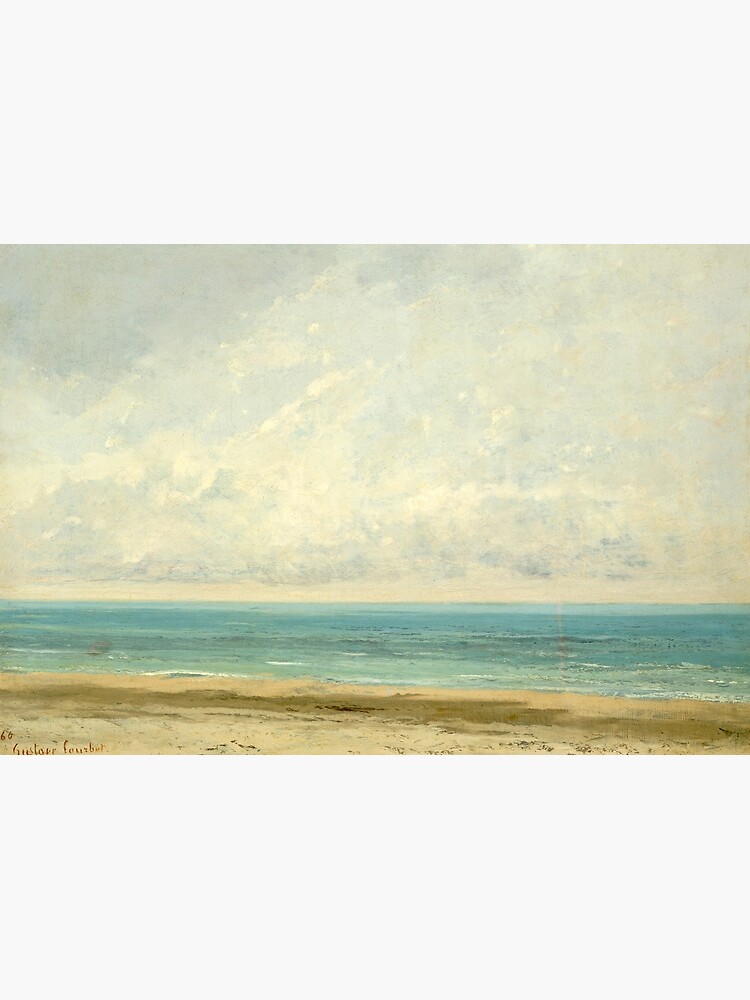 Calm Sea Oil Painting by Gustave Courbet by podartist
