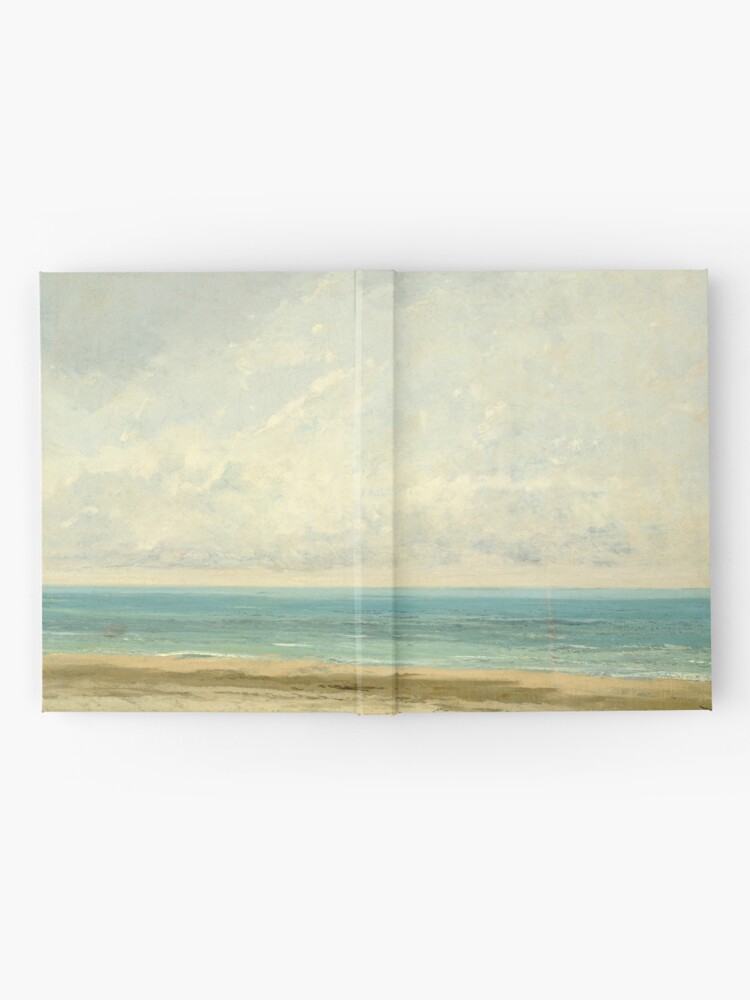 Alternate view of Calm Sea Oil Painting by Gustave Courbet Hardcover Journal