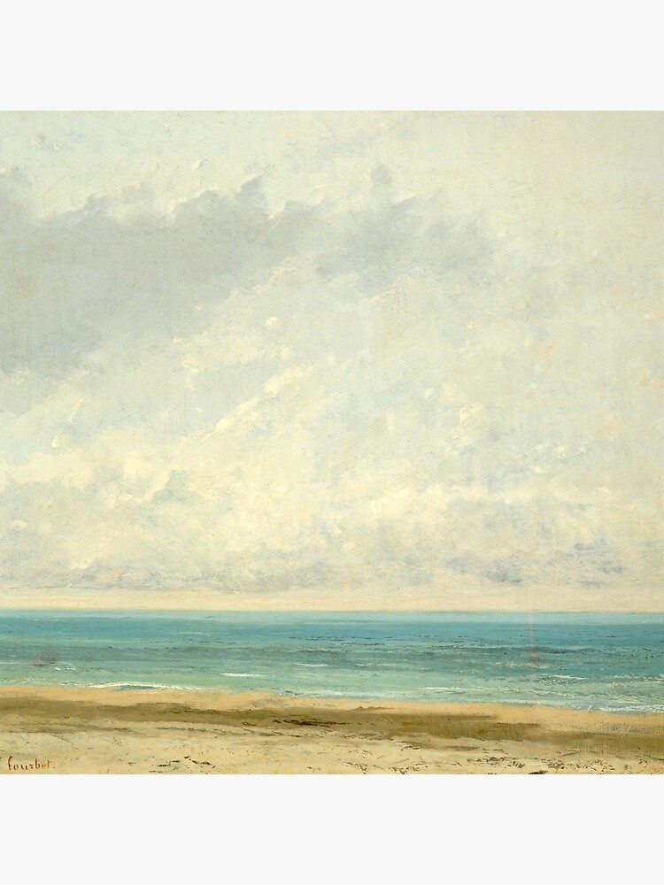 Calm Sea Oil Painting by Gustave Courbet by podartist
