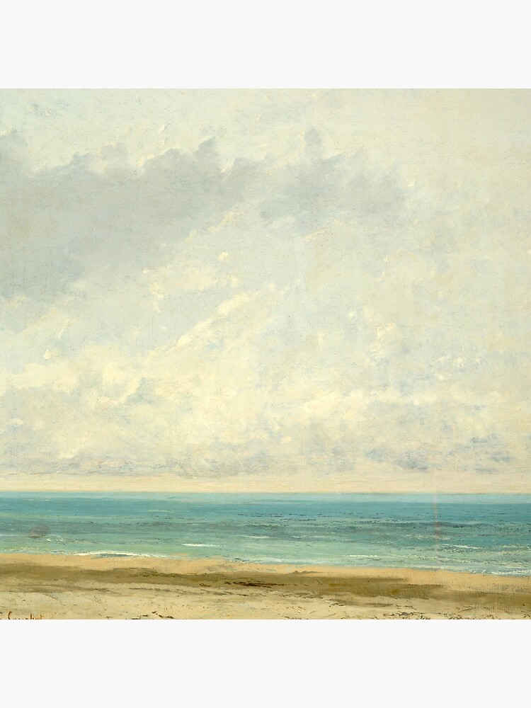 Calm Sea Oil Painting by Gustave Courbet by podartist