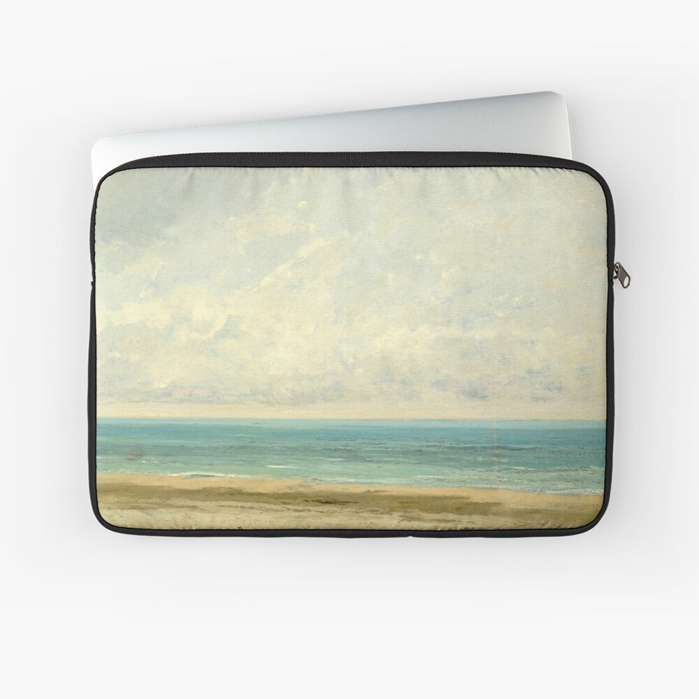 Calm Sea Oil Painting by Gustave Courbet Laptop Sleeve