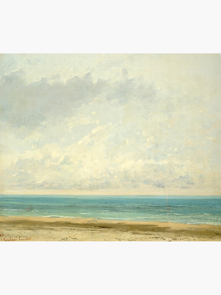 Calm Sea Oil Painting by Gustave Courbet by podartist