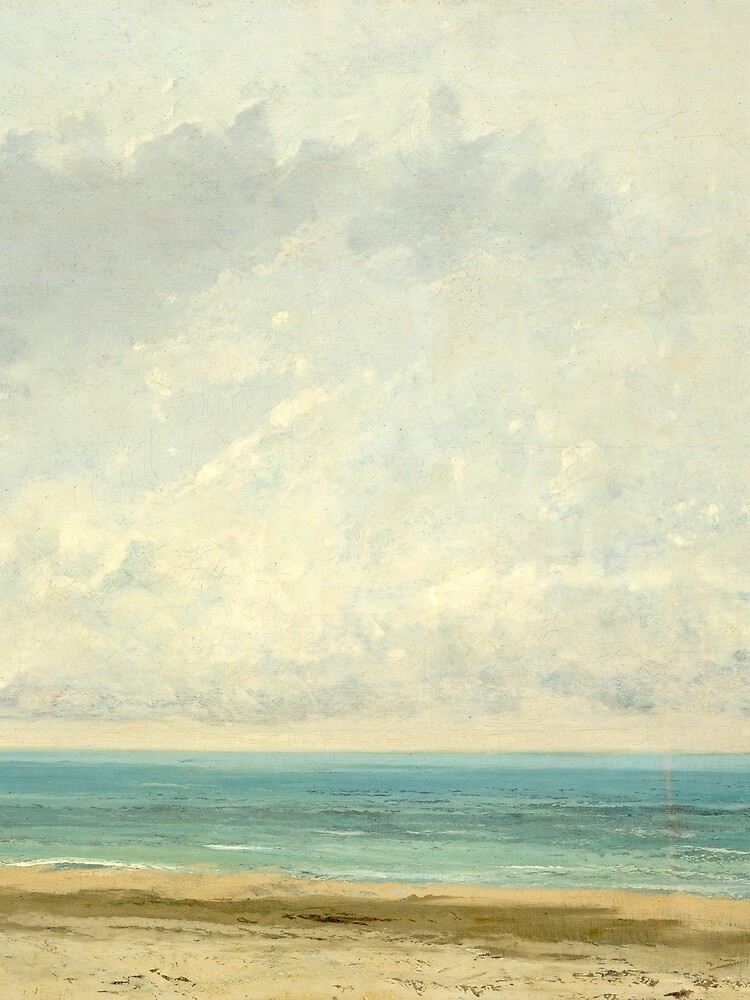 Calm Sea Oil Painting by Gustave Courbet by podartist