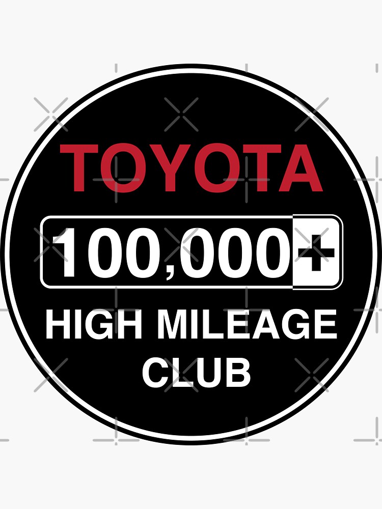 Toyota High Mileage Club - 100,000+ Miles by brainthought