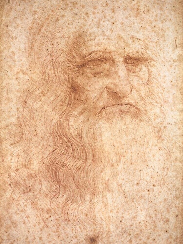 Classic Art - Leonardo da Vinci by Leonardo da Vinci Self Portrait by podartist