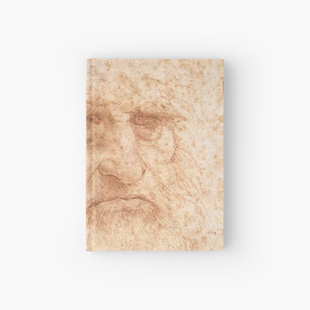 Classic Art - Leonardo da Vinci by Leonardo da Vinci Self Portrait Hardcover Journal