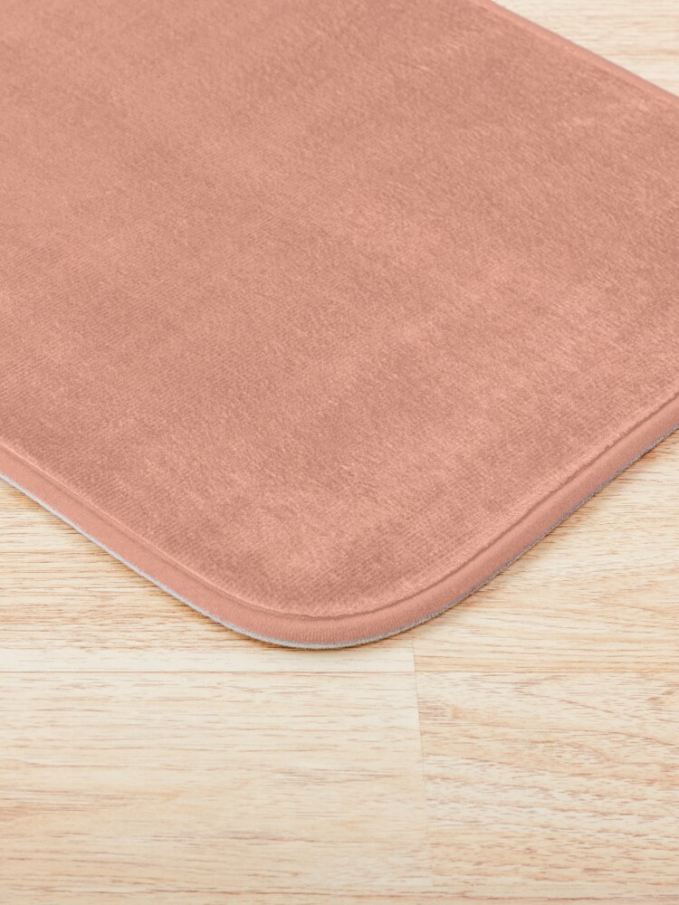 "Peach Solid Color" Bath Mat for Sale by podartist Redbubble
