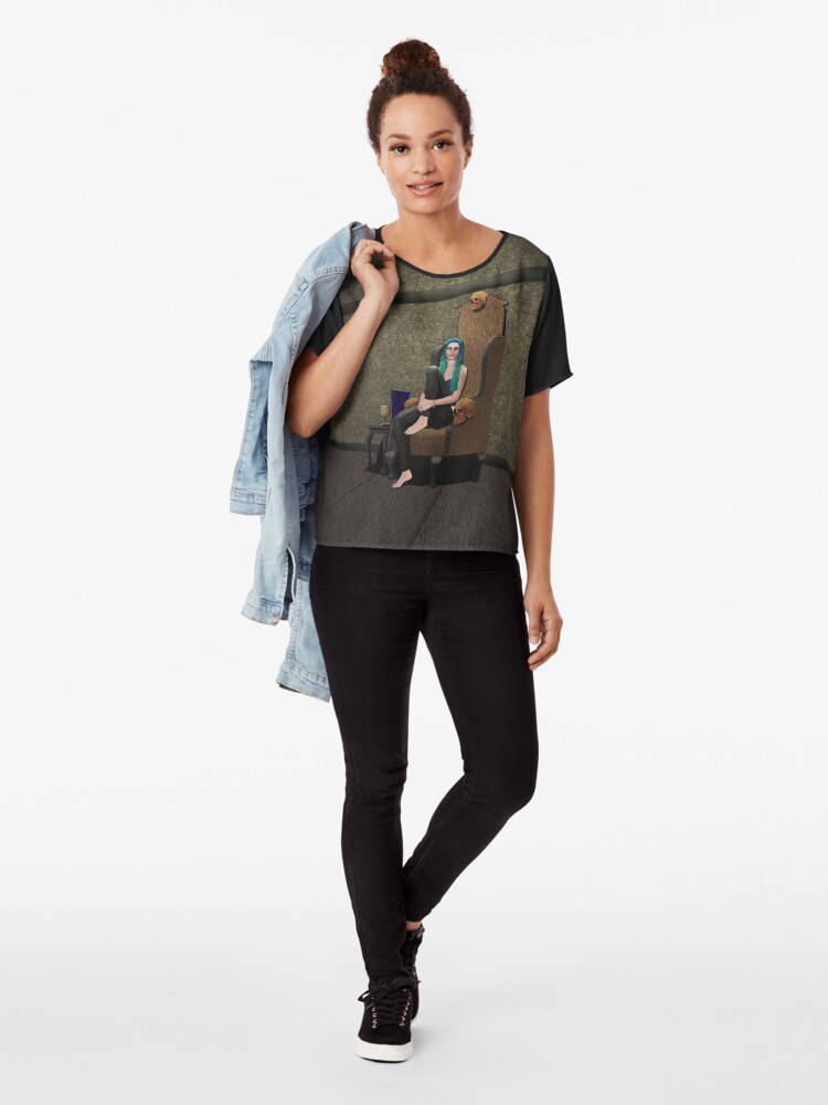 Alternate view of Lady Eleanor of House Brunnert Chiffon Top