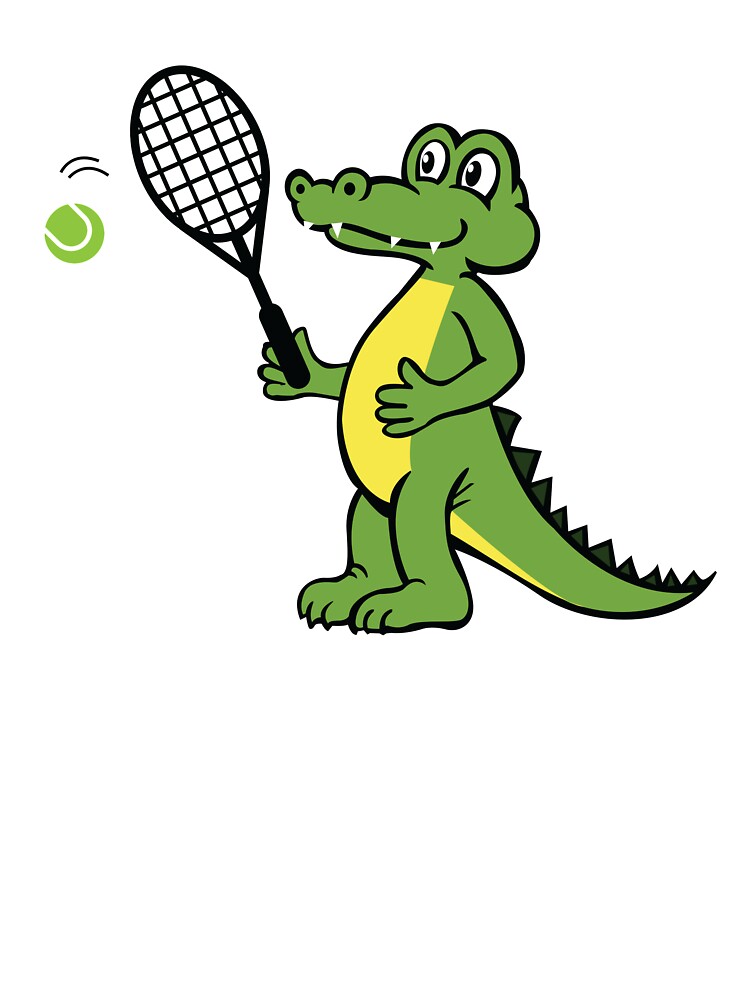 Crocodile Tennis Player - Cute Tennis 