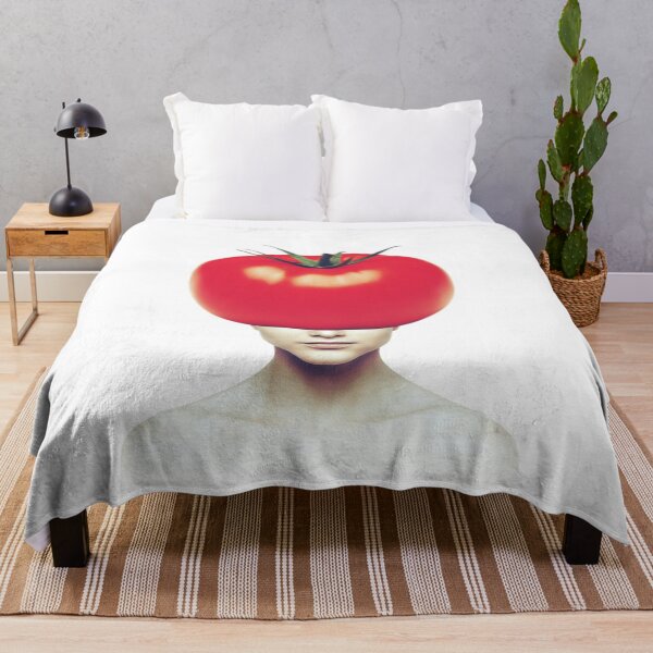 Item preview, Tomato Head Portrait, minimalist food collage art  designed and sold by avit1.