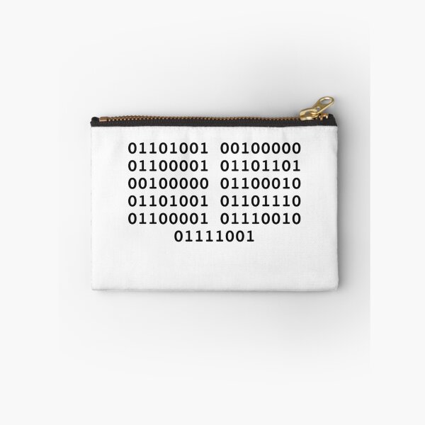 Item preview, i am binary in binary code designed and sold by reasonslogan.