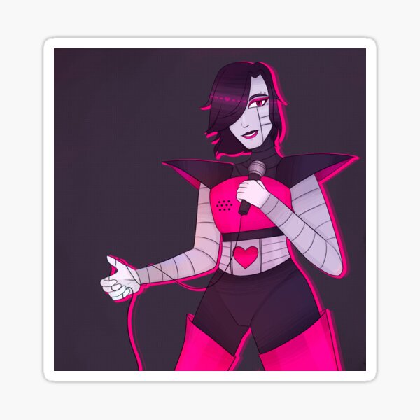 Mettaton The Musical Sticker By Sabitsuuki Redbubble