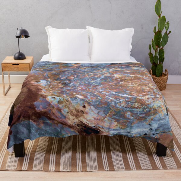 Item preview, Periwinkle Rust Tie Dye Quartz Abstract Marble designed and sold by infinitygrafix.