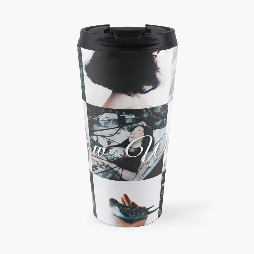 Snow White Aesthetic Travel Mug By Thoughtsoflove Redbubble