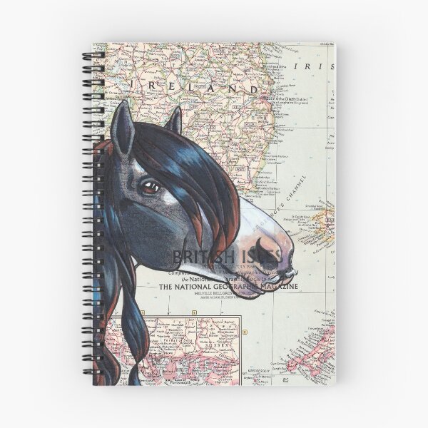 Item preview, Gypsy Vanner Horse on Map designed and sold by Elizabeth Staley.