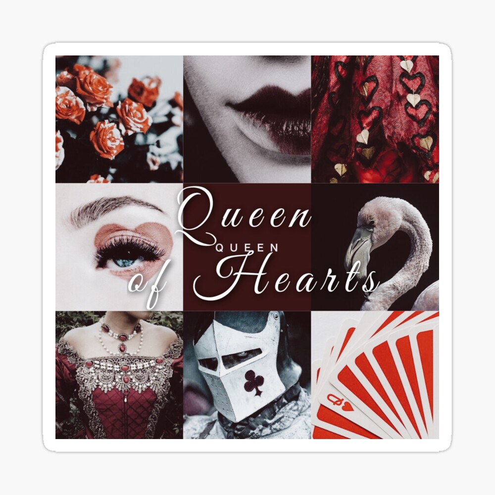 Queen Of Hearts Aesthetic Art Board Print By Thoughtsoflove Redbubble