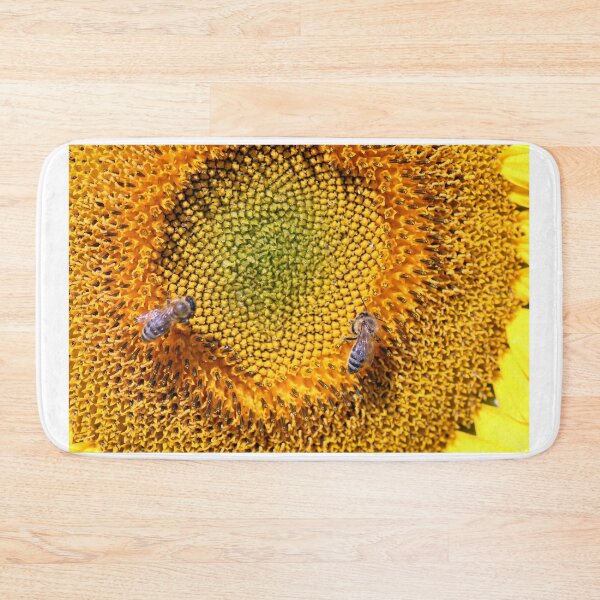 Item preview, bees on sunflower in summer agriculture designed and sold by goceris.