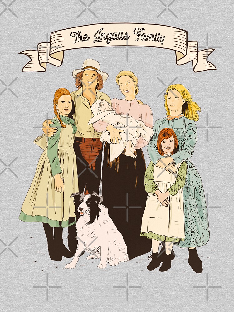 Colorful The Ingalls family in the Little house on the prairie by MimieTrouvetou