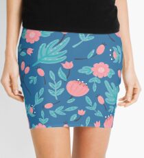 Fleurs bleues Minijupe