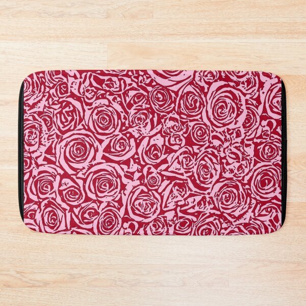 Item preview, Modern Abstract Rose Pattern, Maroon and Pink designed and sold by Marymarice.