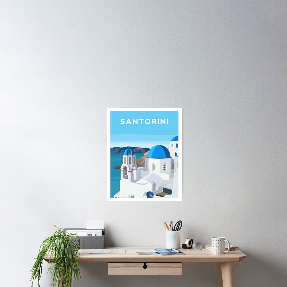 Santorini, Greece Poster