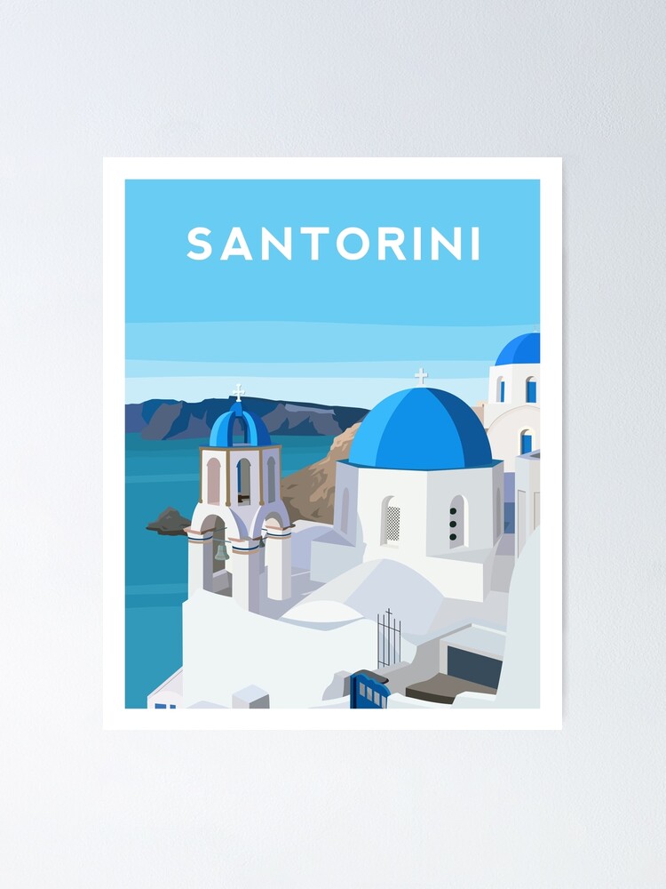 Alternate view of Santorini, Greece Poster