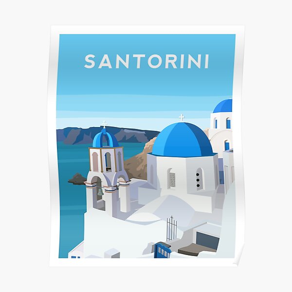 Santorini, Greece Poster