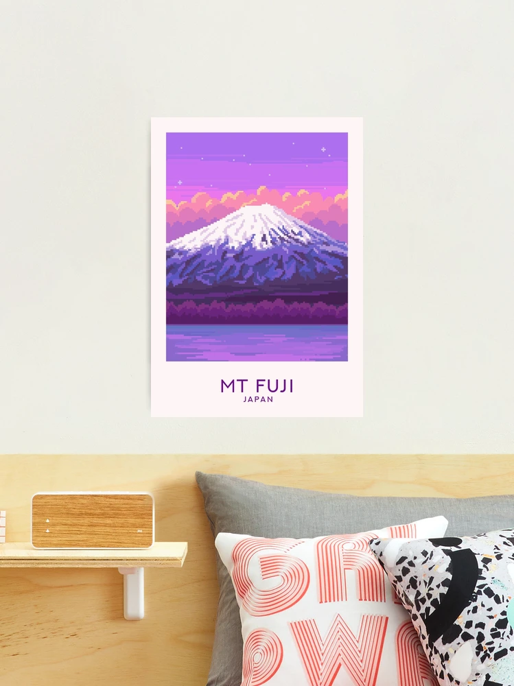 8-bit Mount Fuji, Japan Pixel Art 8-bit Mount Fuji, Japan Pixel Art