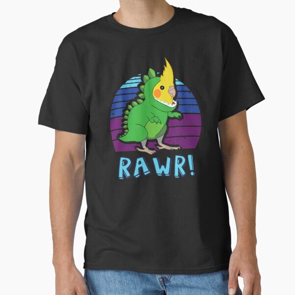 Item preview, RAWR - Aesthetic Vaporwave Cockatiel Dinosaur  designed and sold by FandomizedRose.