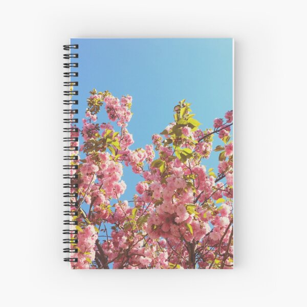 Floral Gift - Cherry Blossoms Photography - Gardener Present Spiral Notebook