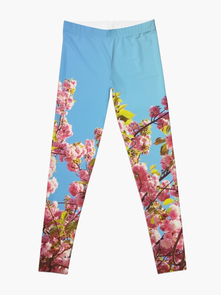 Alternate view of Floral Gift - Cherry Blossoms Photography - Gardener Present Leggings