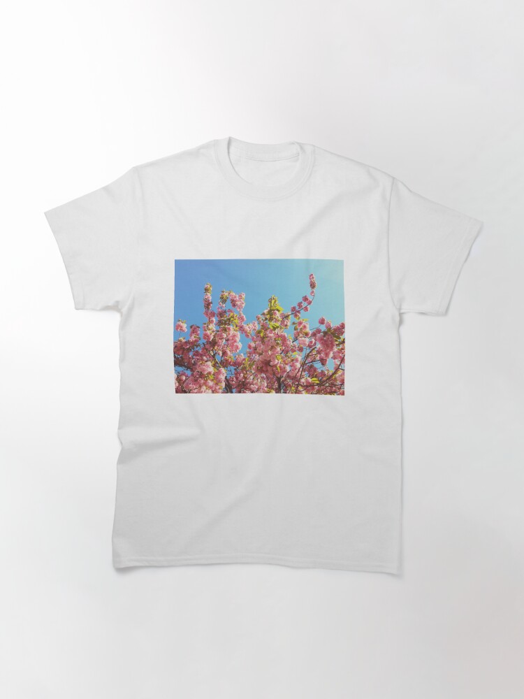 Classic T-Shirt,  Floral Gift - Cherry Blossoms Photography - Gardener Present designed and sold by OneDayArt