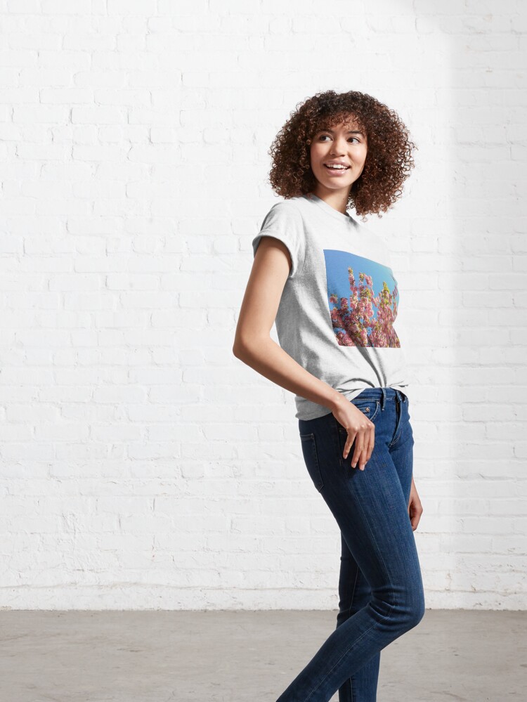 Thumbnail 6 of 7, Classic T-Shirt, Floral Gift - Cherry Blossoms Photography - Gardener Present designed and sold by OneDayArt.