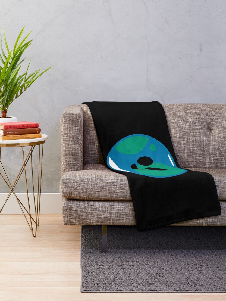 Alternate view of Happy Planet Earth Throw Blanket