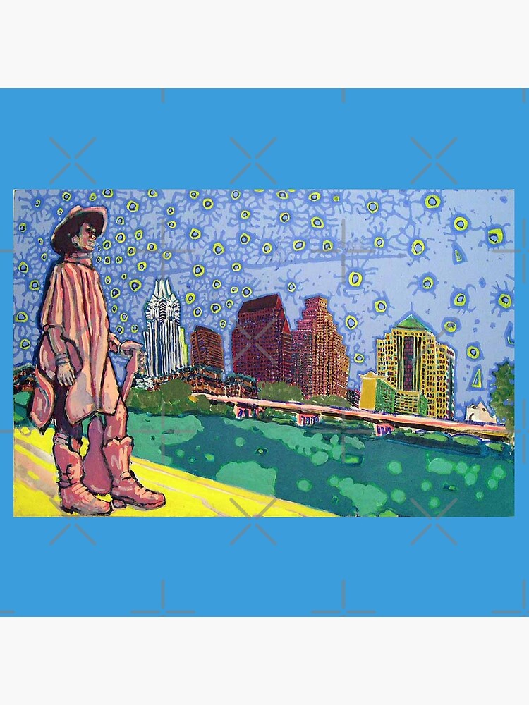 Stevie Ray Vaughan Statue, Austin, Texas Painting by willpate