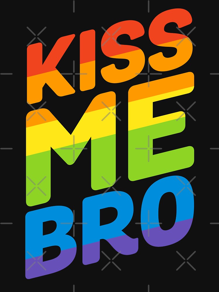Kiss Me Bro Gay Pride Tank Top - LGBTQ+ Pride Design