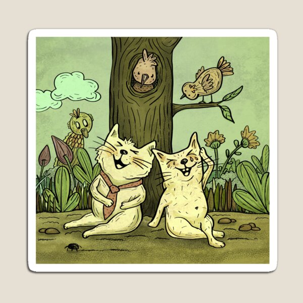 Item preview, Cats laughing designed and sold by indigogaleria.