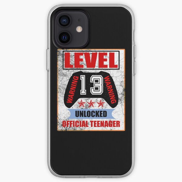 Level 13 unlocked Warning Offical teen iPhone Soft Case