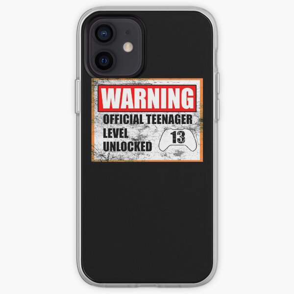 Level 13 unlocked Warning Offical teen iPhone Soft Case