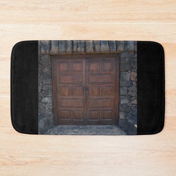 Item preview, Old doors in a lava brick building designed and sold by Hilbert72.
