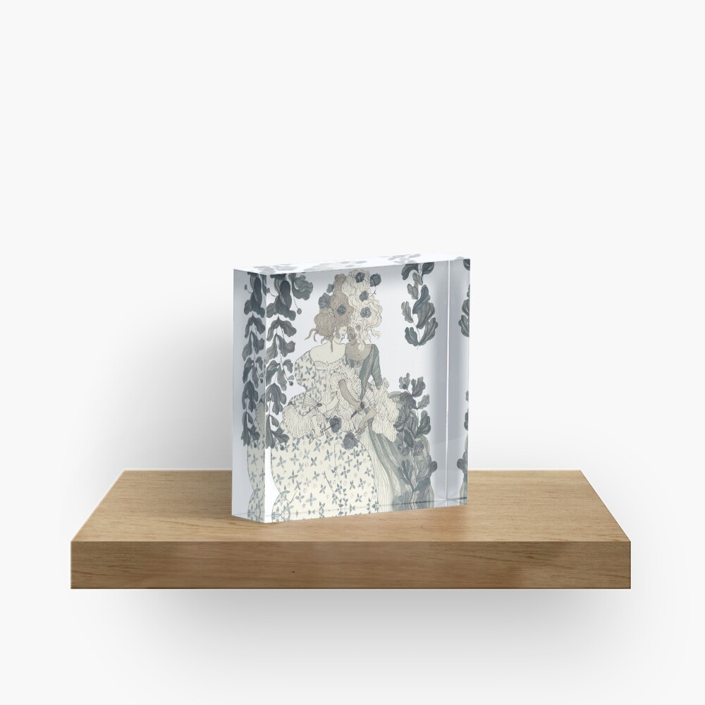 Blue Roses Acrylic Block