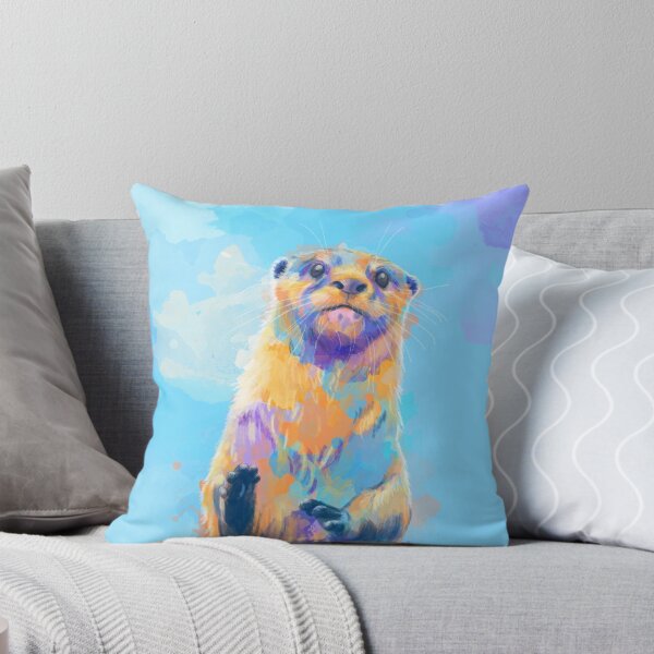 Item preview, Mister Otter - Colorful Animal Portrait designed and sold by Flo Art Studio.